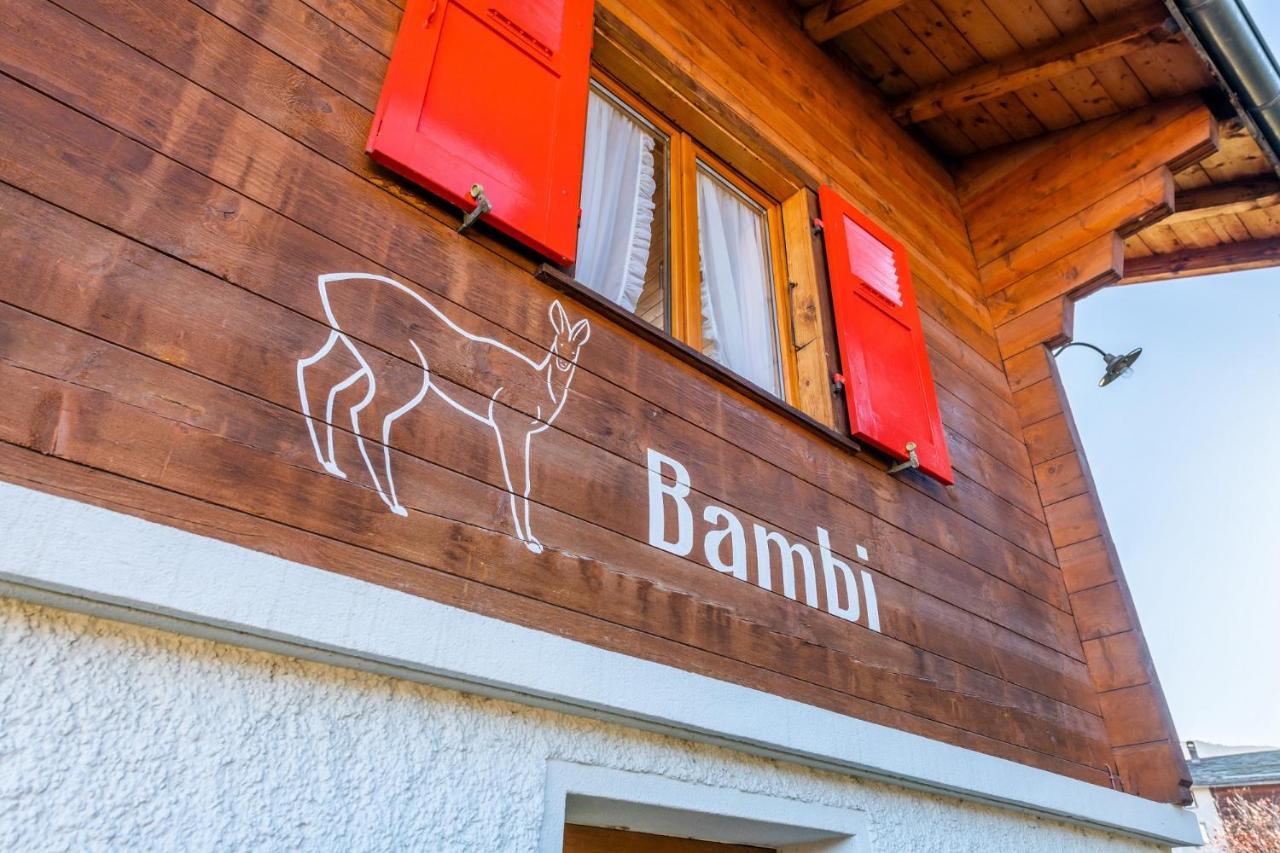 Chalet Bambi "Maerchenhaft" Grächen Exterior foto